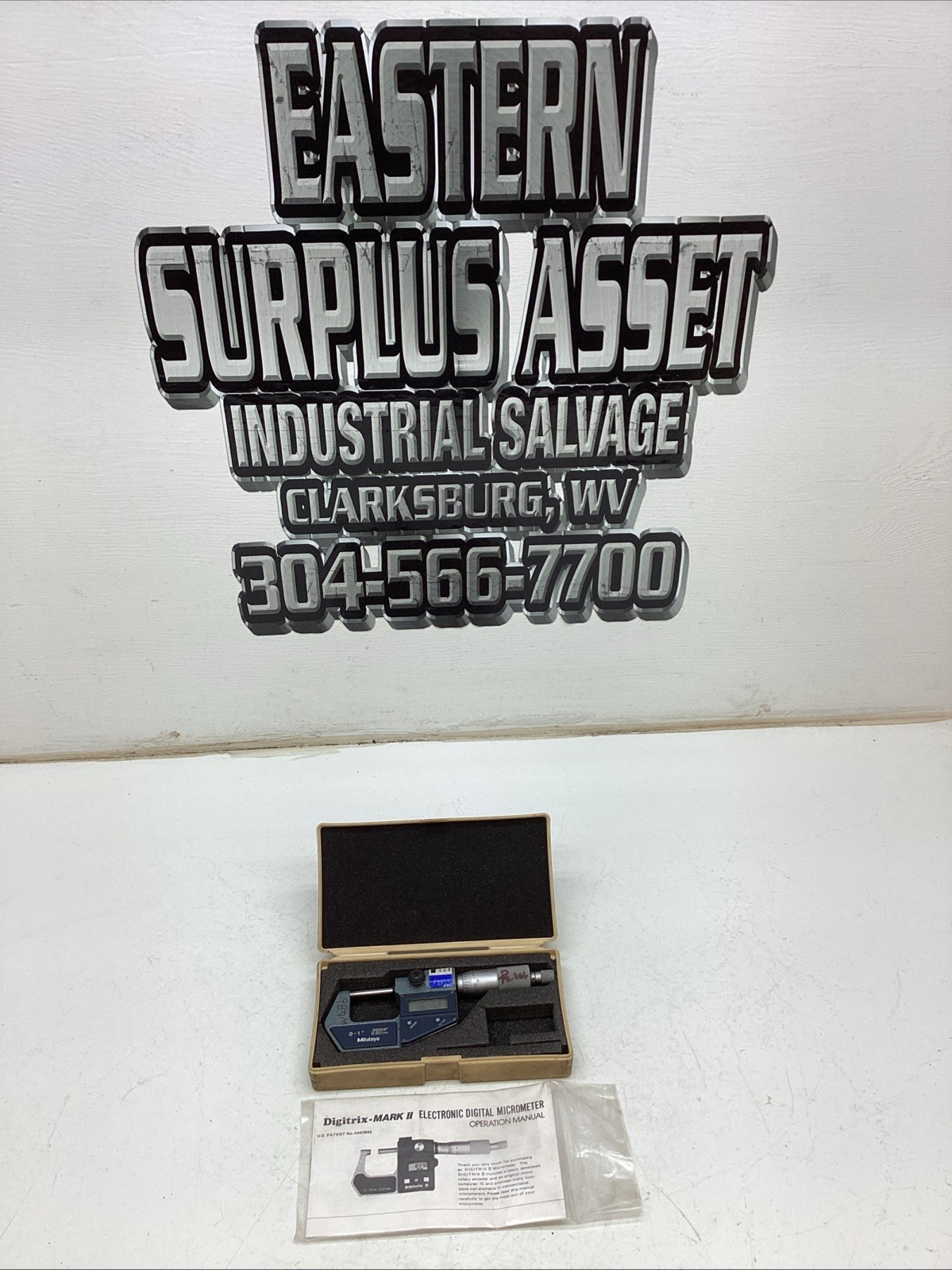 Mitutoyo 293-761-30 Digitrix MARK II Electronic Digital Micrometer 0”-1”