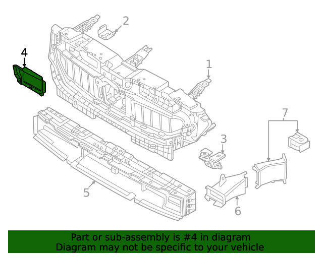 Genuine BMW Frame 51-74-5-B3A-3D6