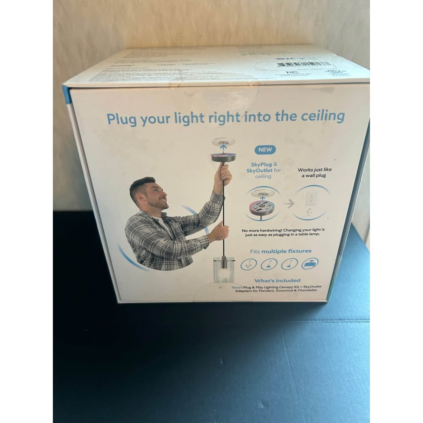 SKYX Platforms SkyPlug Smart Plug & Play Lighting Canopy 5912-BK Black