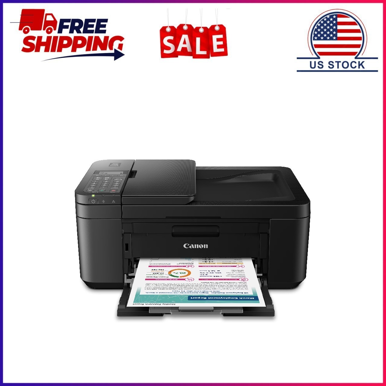Canon PIXMA TR4722 All-In-One, Wireless Color Inkjet Printer for Home Office Use