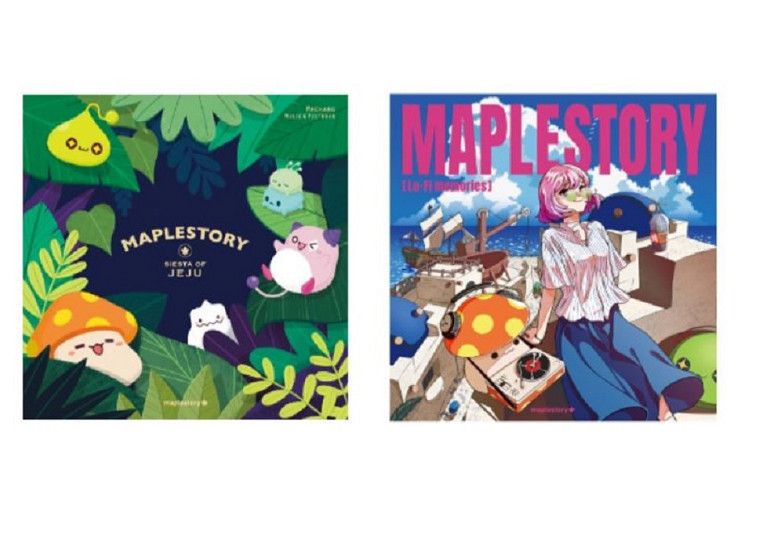 MapleStory Cafe in Jeju, Siesta of Jeju LP+ Lo-Fi Memories LP  kerning city ver