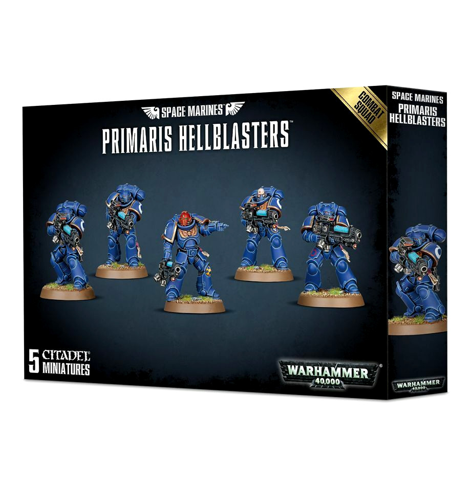 Warhammer 40K Primaris Space Marines Hellblasters Combat Squad 5 Astartes NO BOX