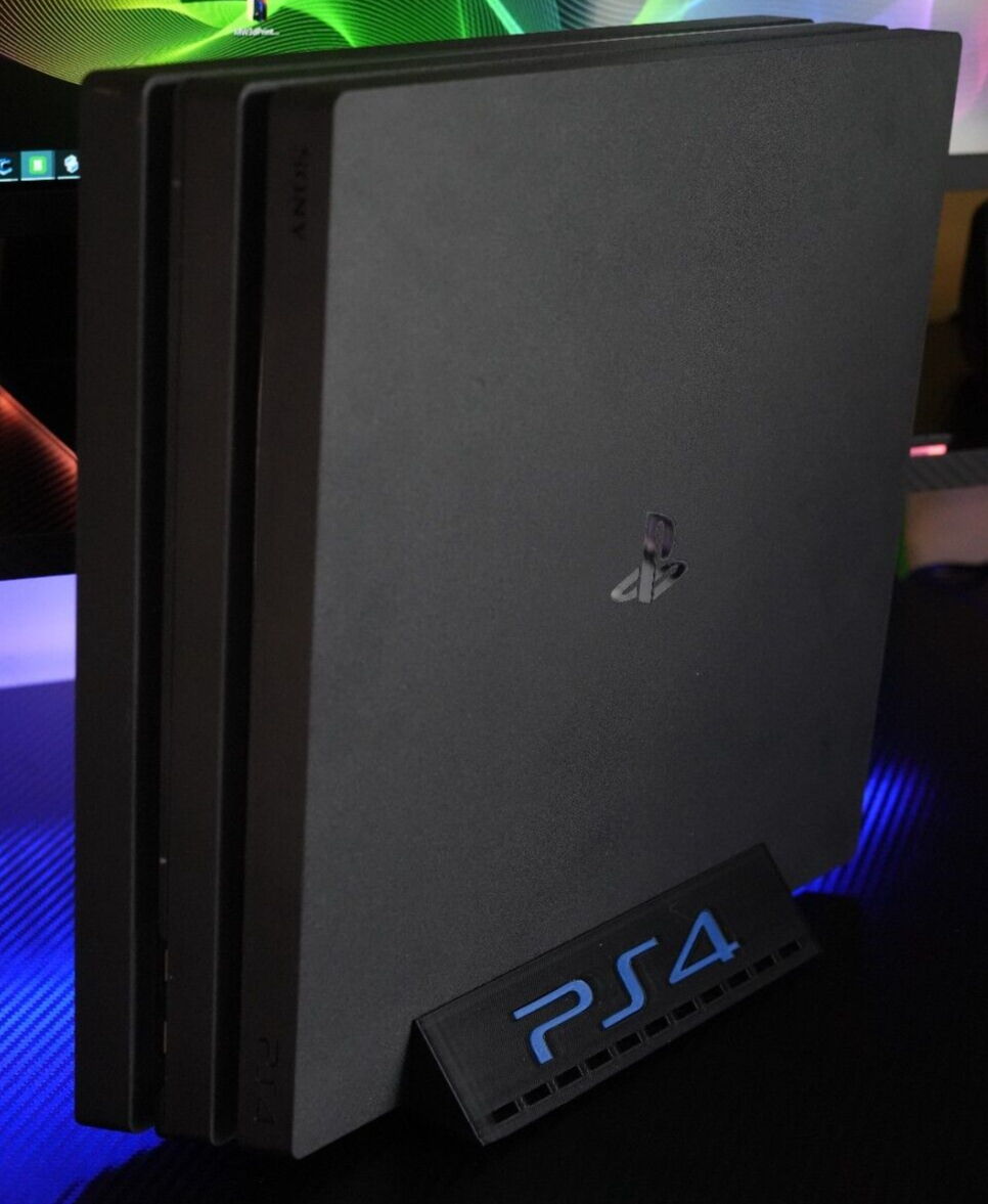 Playstation 4 Pro Vertical Stand 3d printed