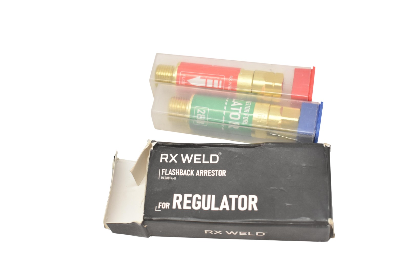RX WELD RX288FA-R Flashback Arrestor Regulator Oxy Acetylene 16-18UNF 2 Pack New