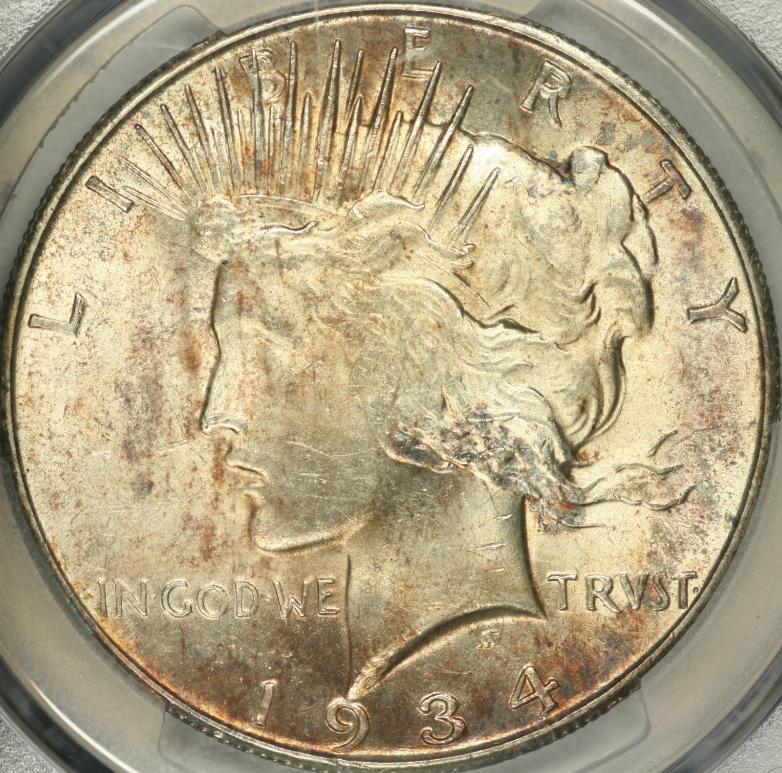 1934-S Peace Dollar PCGS MS63