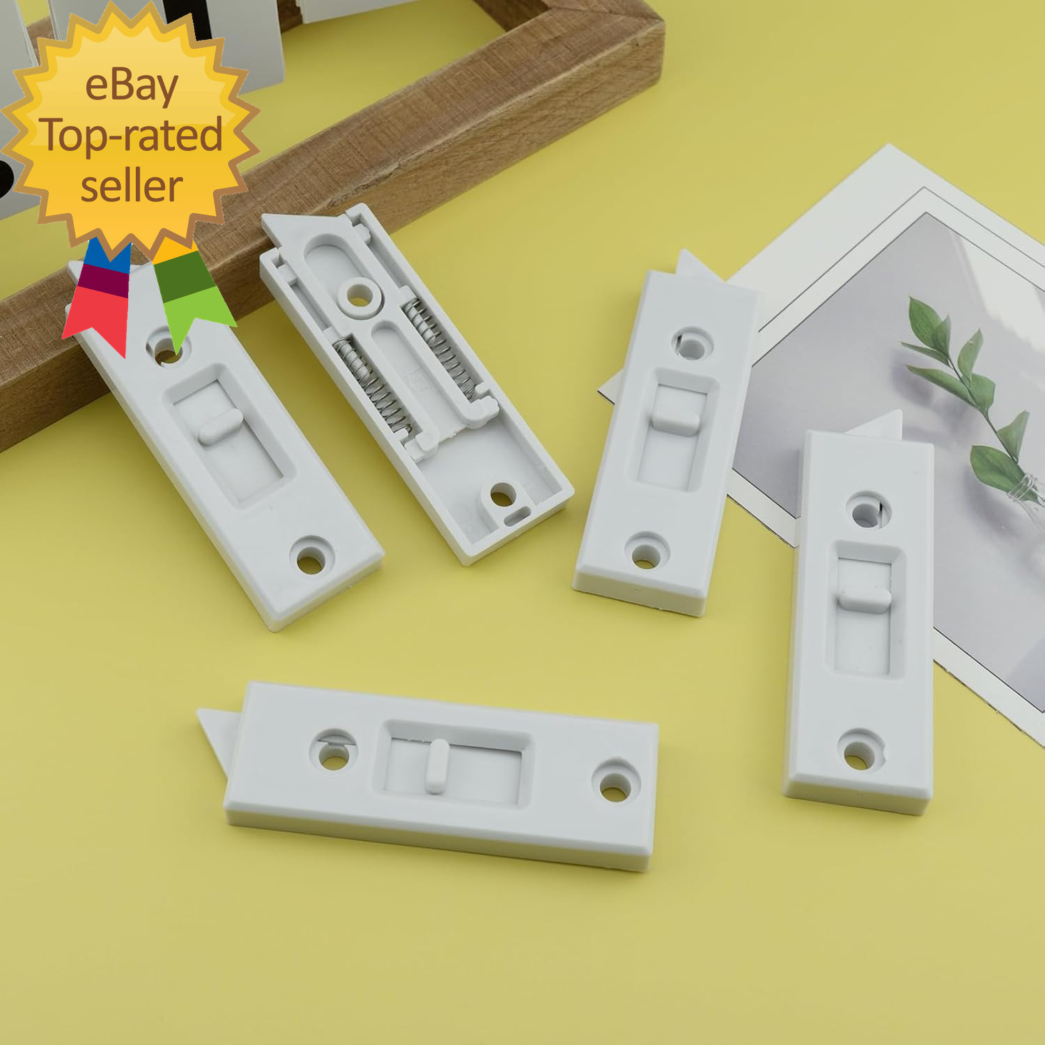 12 Pcs Window Latch Locks Spring Loaded Window Tilt Latch Replacement Part by