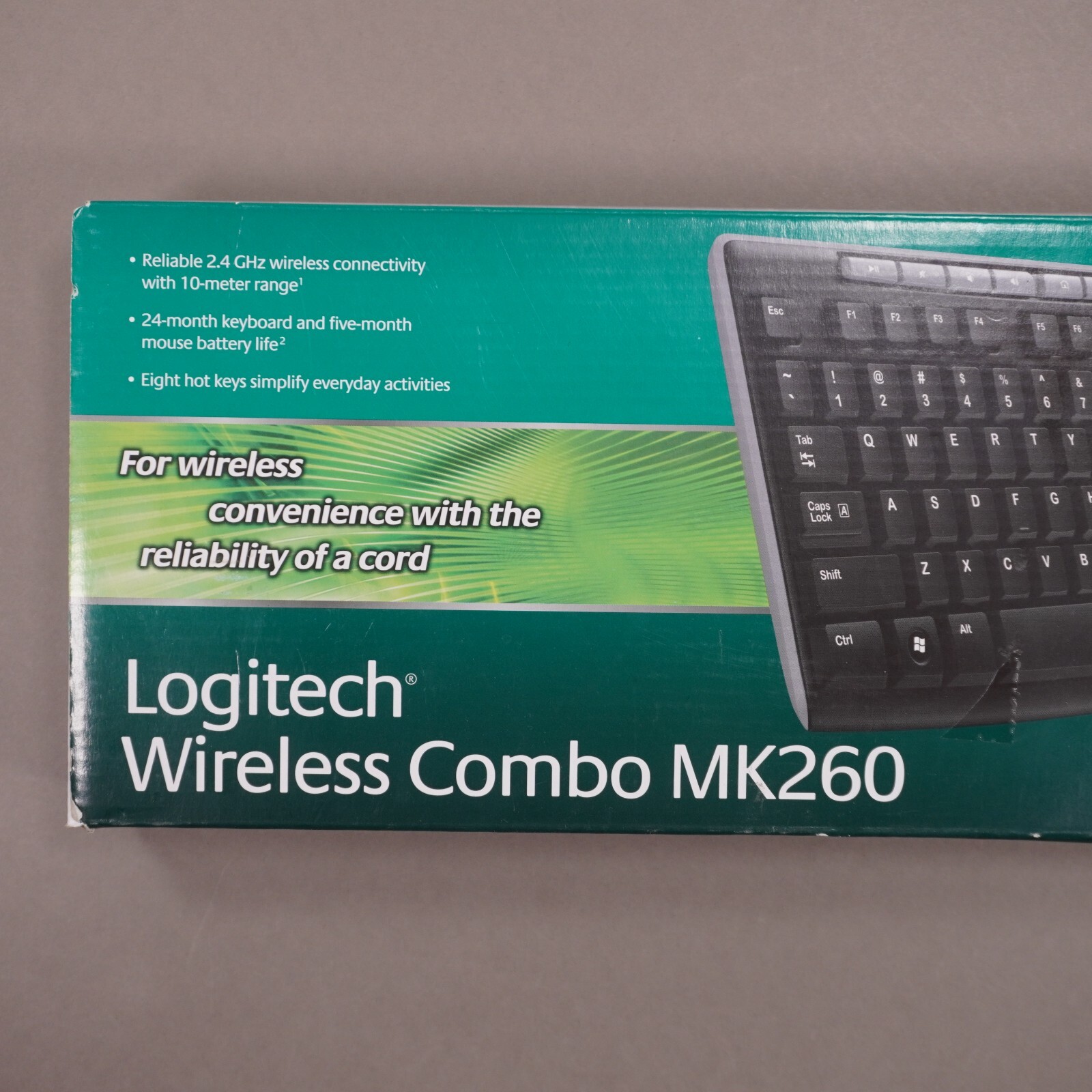 NEW Logitech MK260 Wireless Combo Keyboard & Mouse 2.4 Ghz 10-Meter Range SEALED