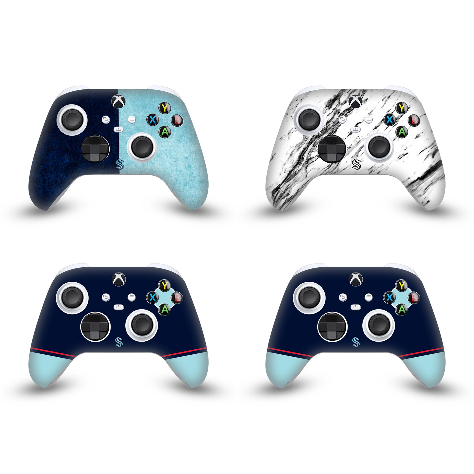 OFFICIAL NHL SEATTLE KRAKEN VINYL SKIN FOR XBOX SERIES X / SERIES S CONTROLLER