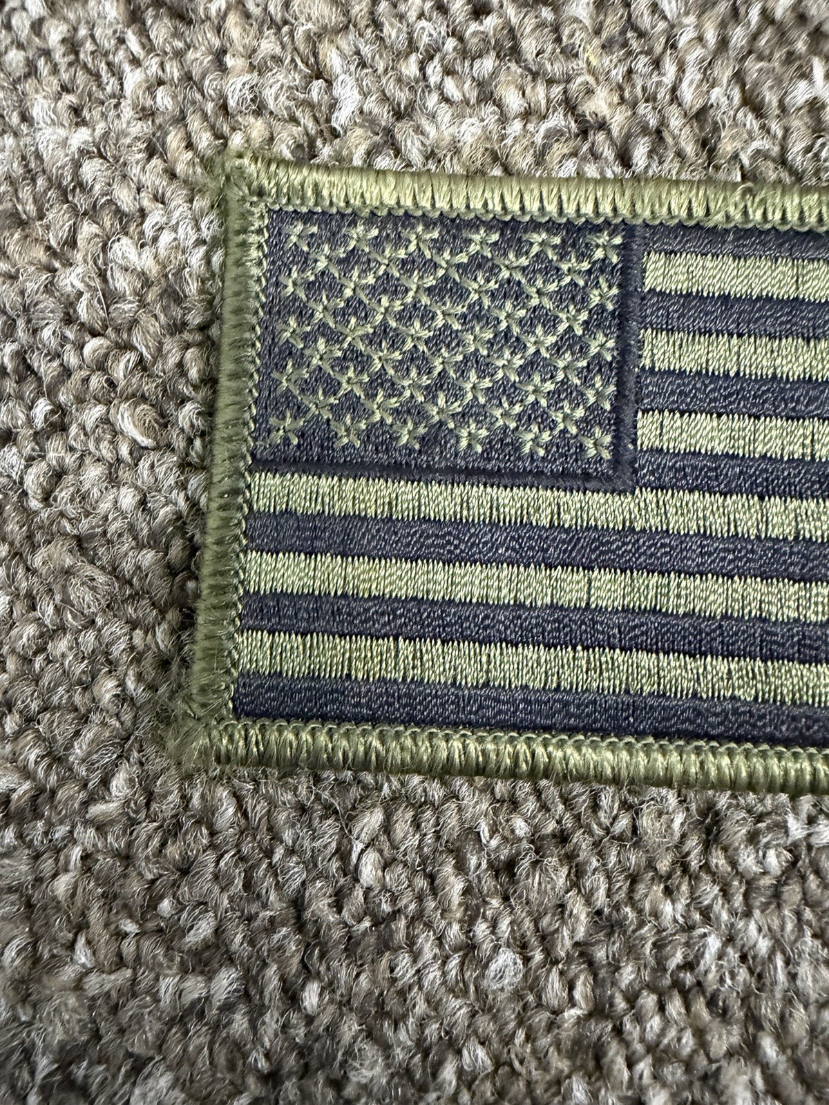 AMERICAN FLAG PATCH OLIVE DRAB HOOK&LOOP SKU:R