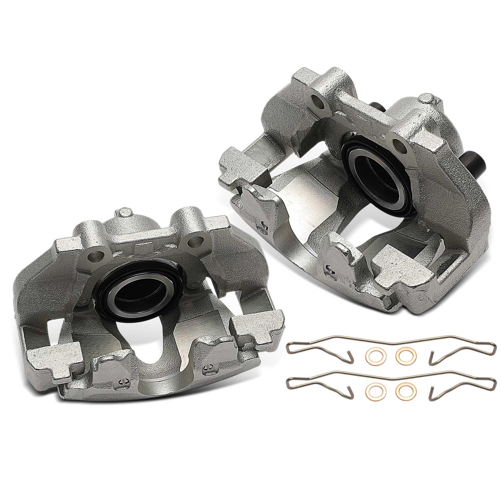 Pair Front Brake Calipers with Bracket for Saab 9-3 1999-2003 9-5 Saturn LS1 LS2