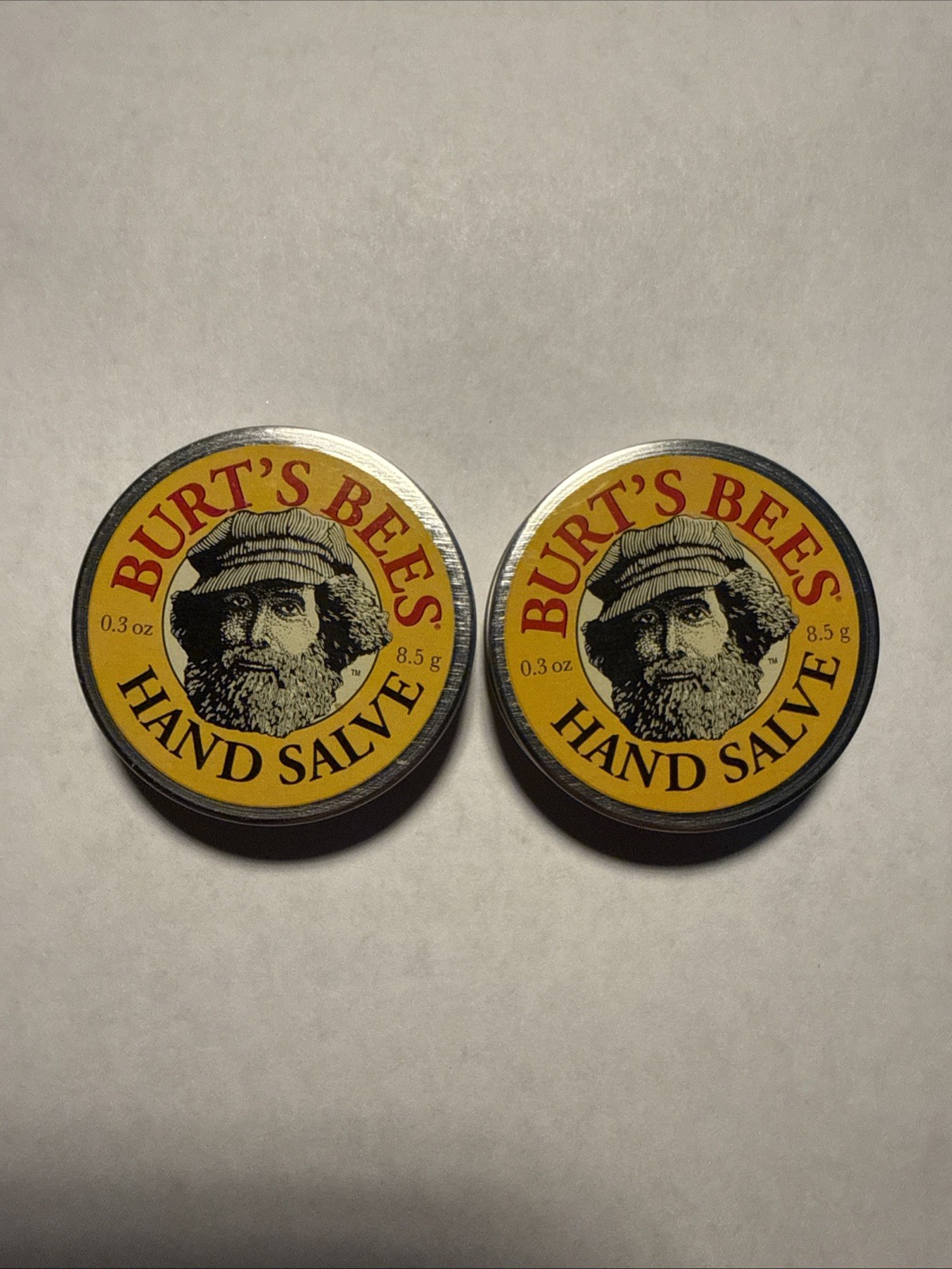 NEW Burt's Bees Hand Salve 3 oz Cracked Hands Moisturizing Salve ☆ LOT OF TWO ☆