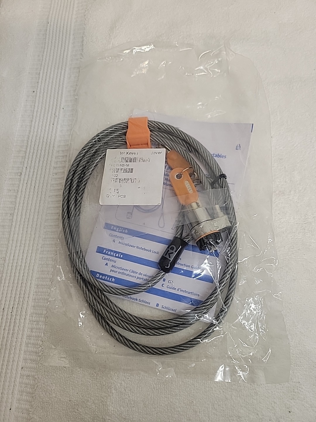 Kensington K64186FM Master Keyed MicroSaver Notebook Cable Lock BRAND NEW SEALED