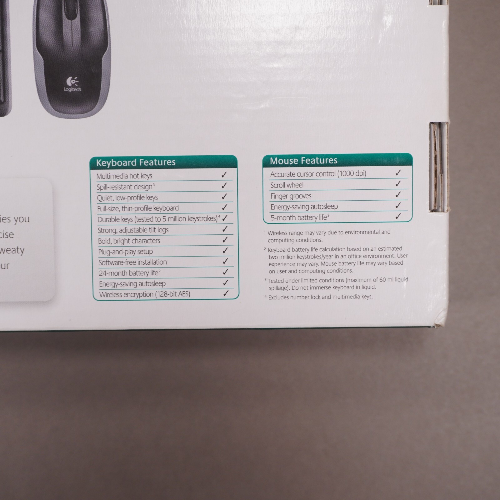 NEW Logitech MK260 Wireless Combo Keyboard & Mouse 2.4 Ghz 10-Meter Range SEALED