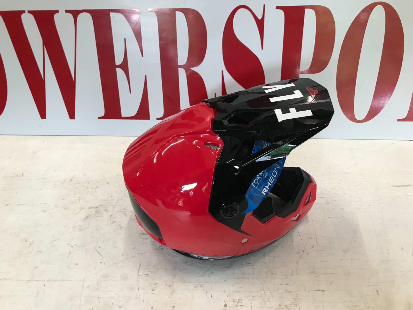 N3O Fly Racing Formula CP Slant Red Black White Helmet Youth Large Y73-0033YL