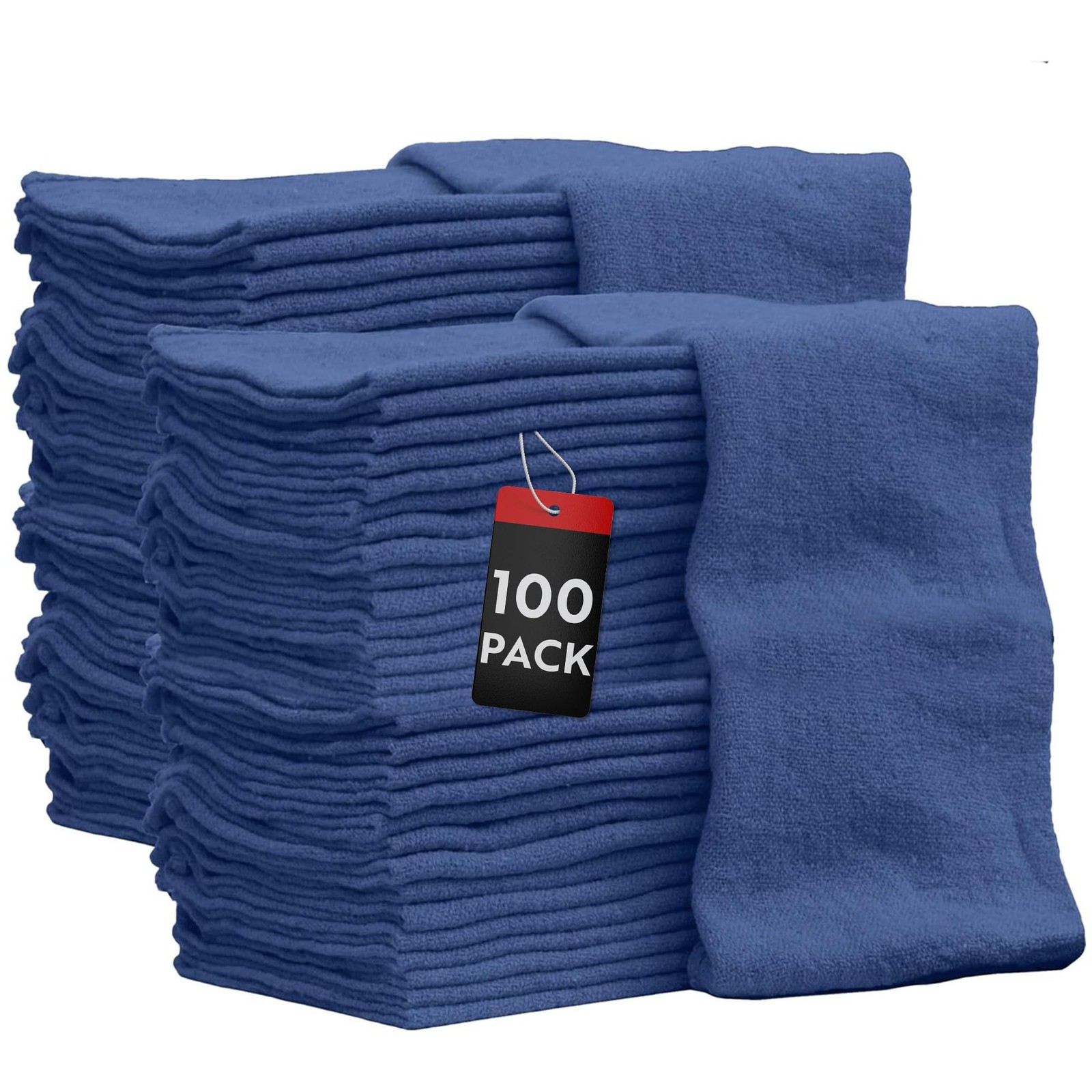 Nabob Wipers Auto Mechanic Shop Towels 100 Pack Bulk Rags 100% Cotton Commerc...
