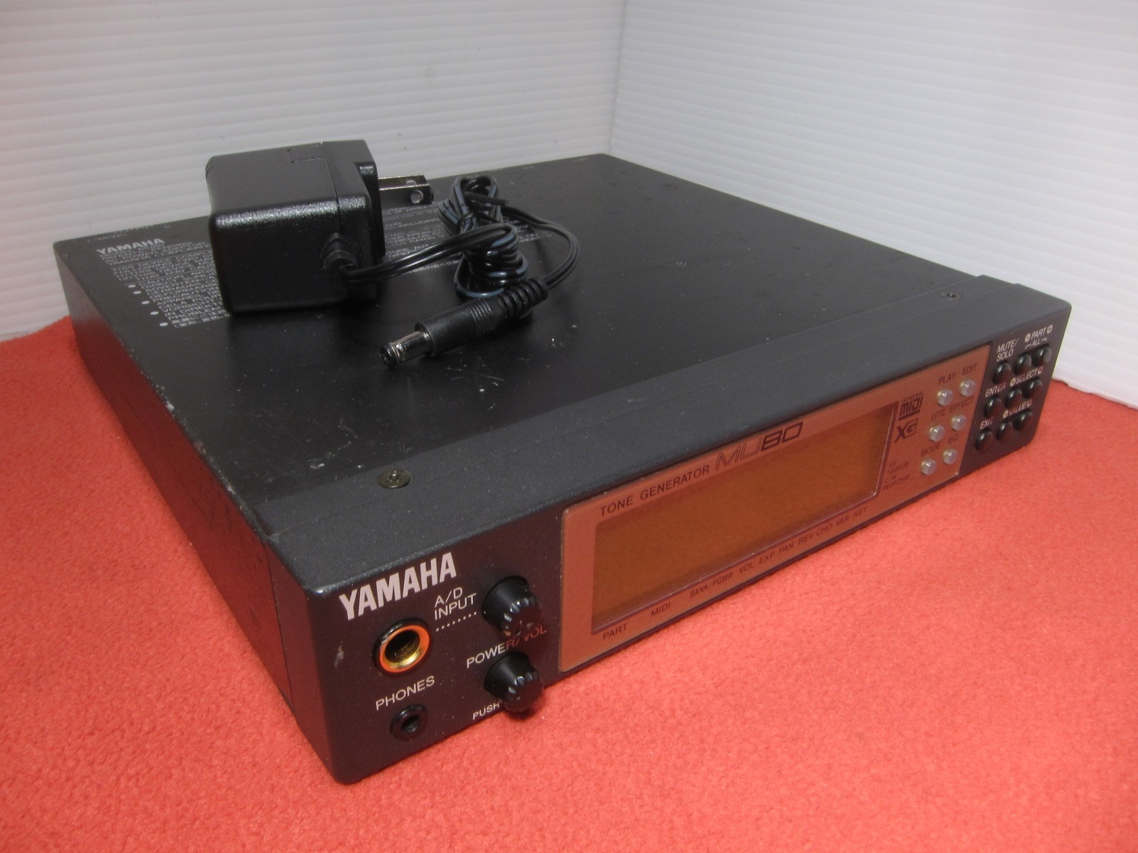 Yamaha Sound Module MU80 New battery Tested MIJ w/ Power Supply, ship from Japan