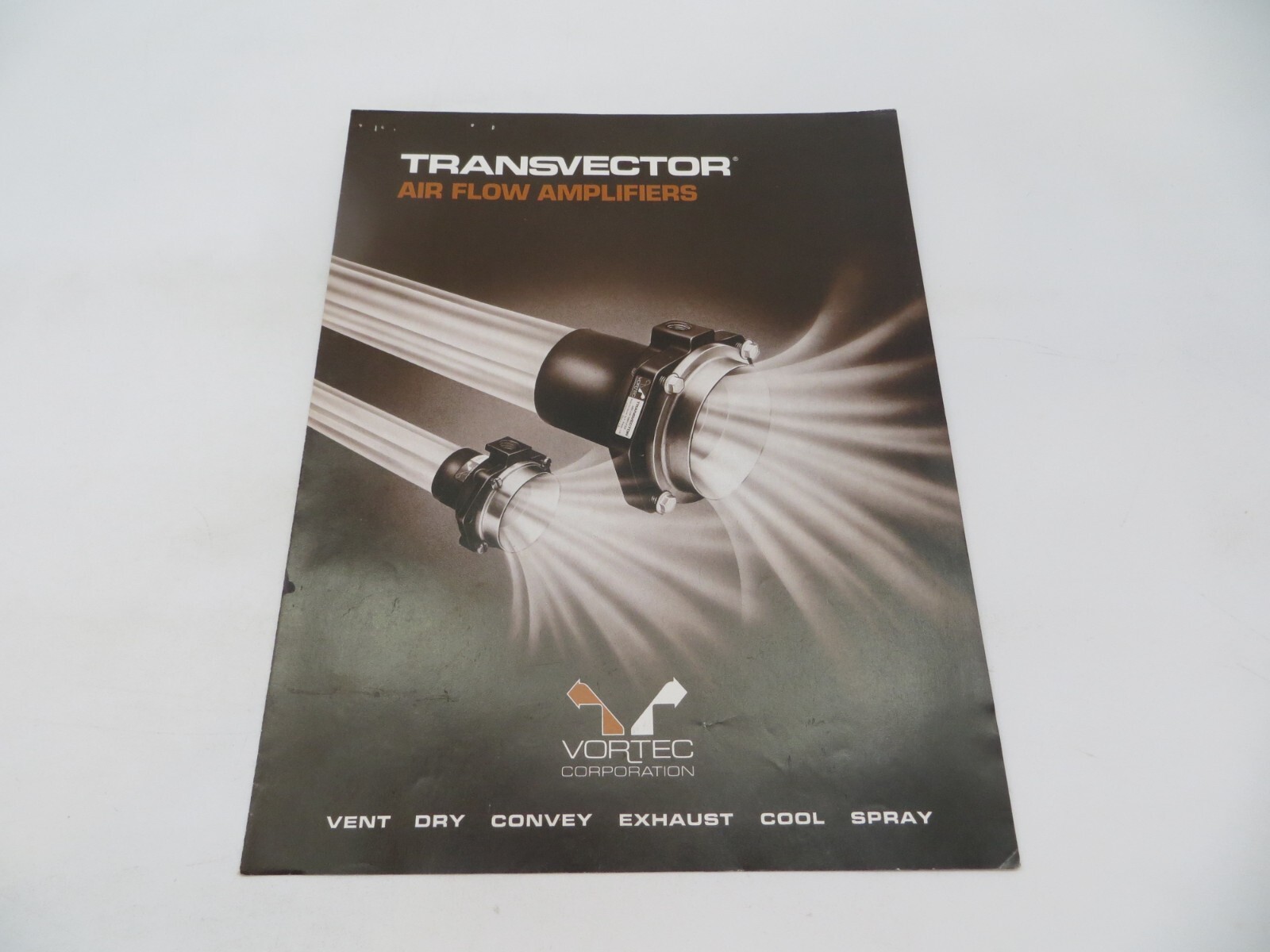 1979 VORTECNOLOGY Vortec Corporation Brochure Transvector Air Flow Amplifiers