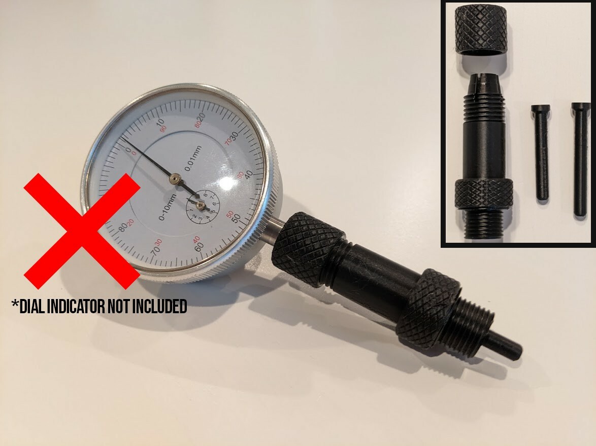 14mm Spark Plug Dial Indicator Adapter for Engine Ignition Timing (8mm shank)