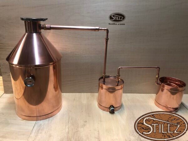 10 Gal 4" Cap Logic  Moonshine Still with Thumper+Worm/Electric Made In The USA
