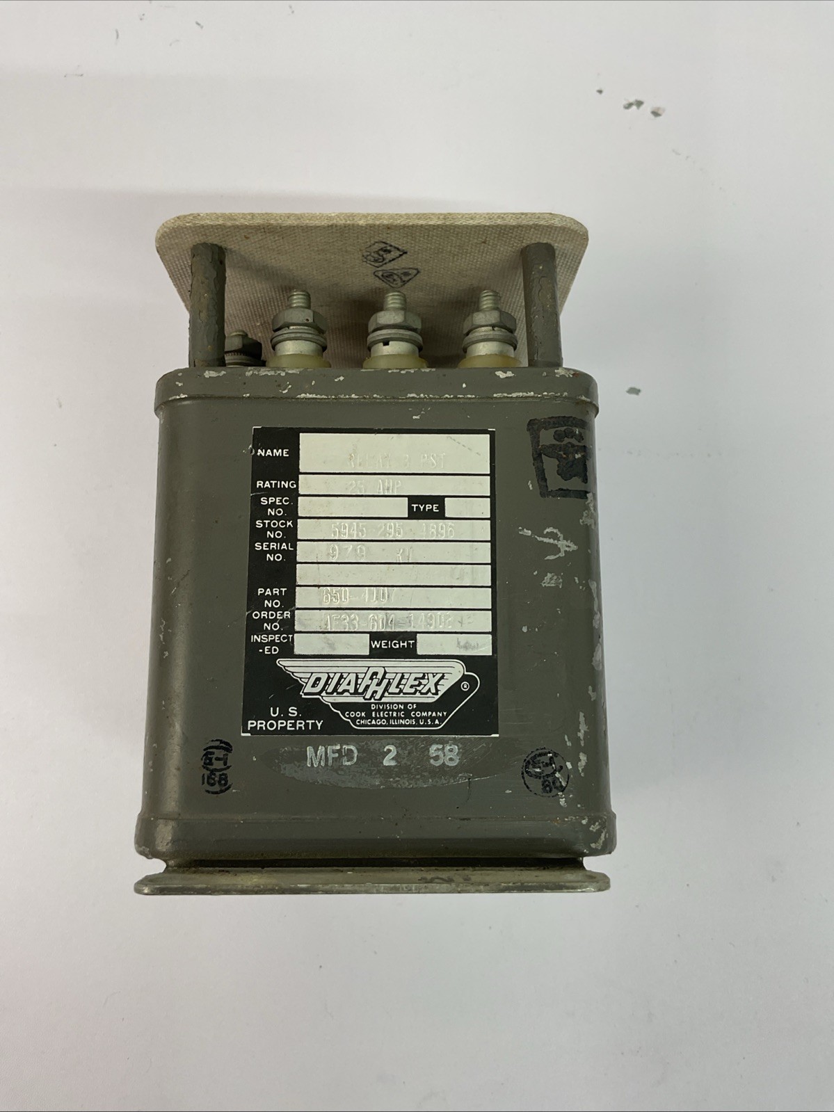 vintage Dialex electrical component 1958 Vintage Electric