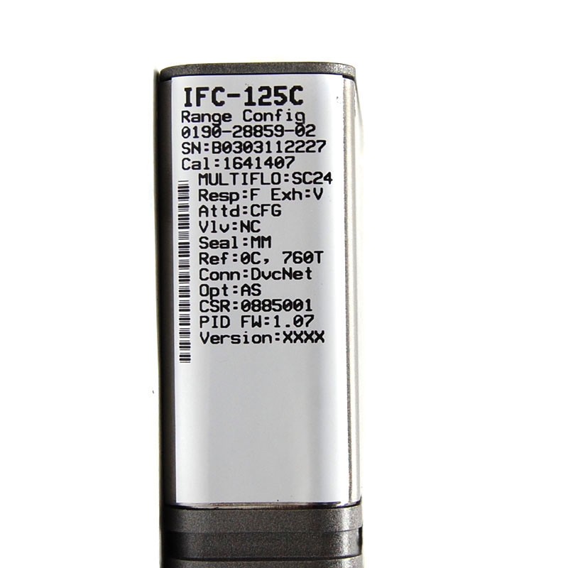 Celerity Unit IFC-125C Mass Flow Controller MFC (N2/400cc) D-Net Digital C-Seal