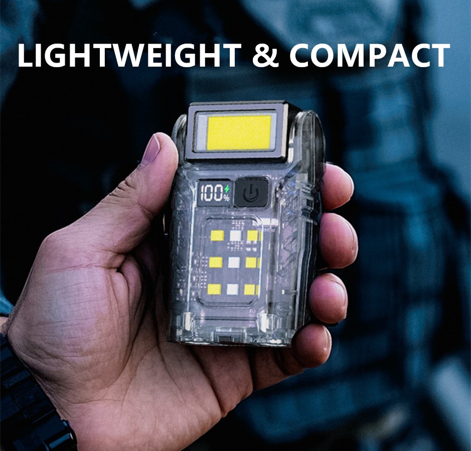 Super Bright Magnet Mini Pocket Torch Emergency Small Flashlight Warning Light