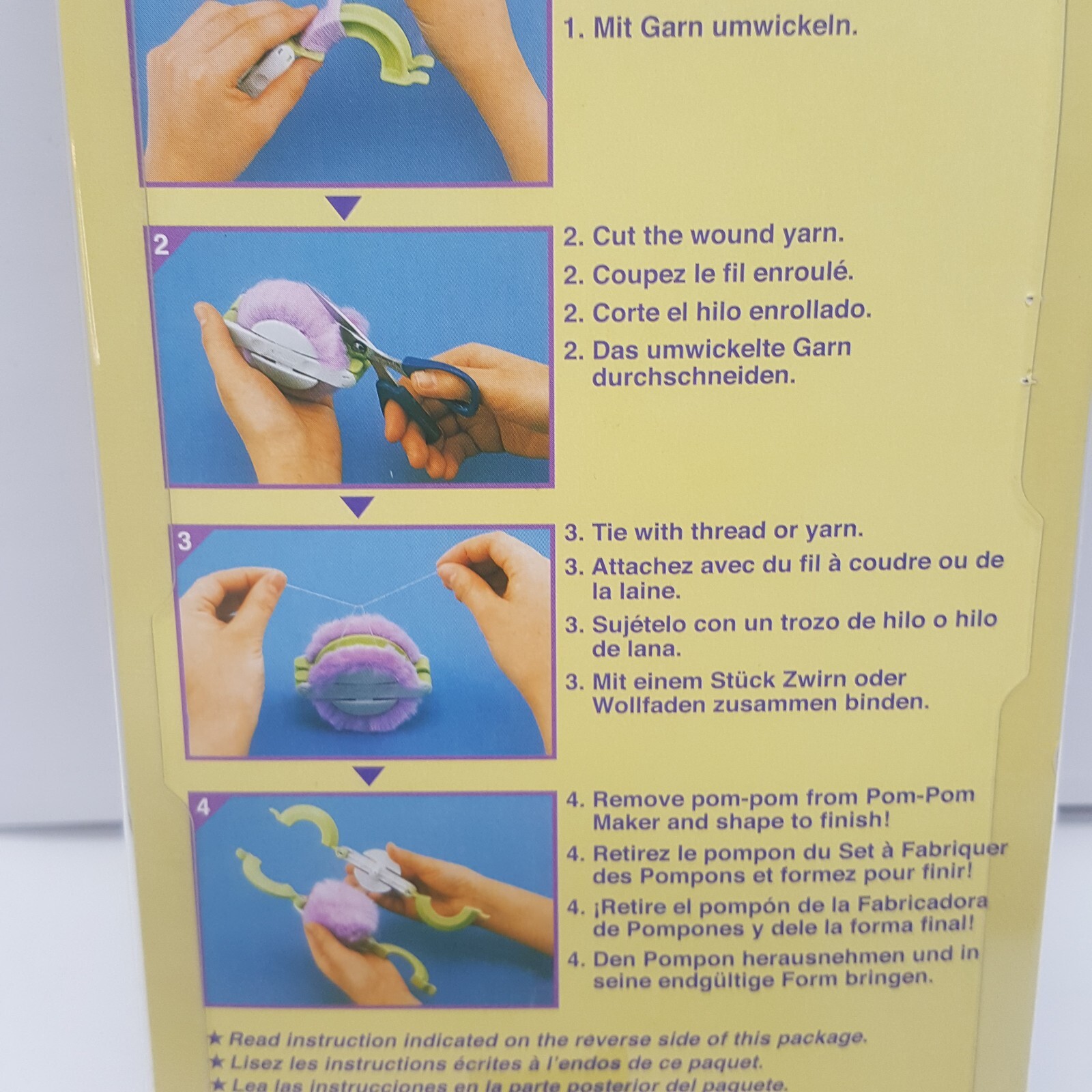 Clover Large Pom-Pom Maker 2-1/2" & 3-3/8"