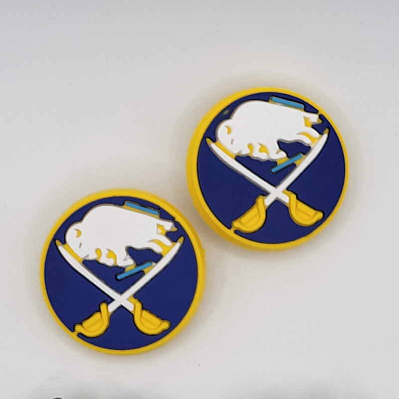 *NHL Buffalo Sabres Hockey Team For Crocs Shoe Charms Jibbitz - 2 Pieces
