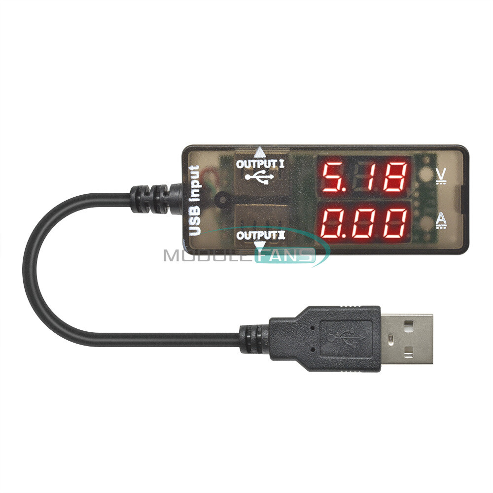 LED Red USB Charger Doctor Voltage Current Meter Tester Power Detector Cable