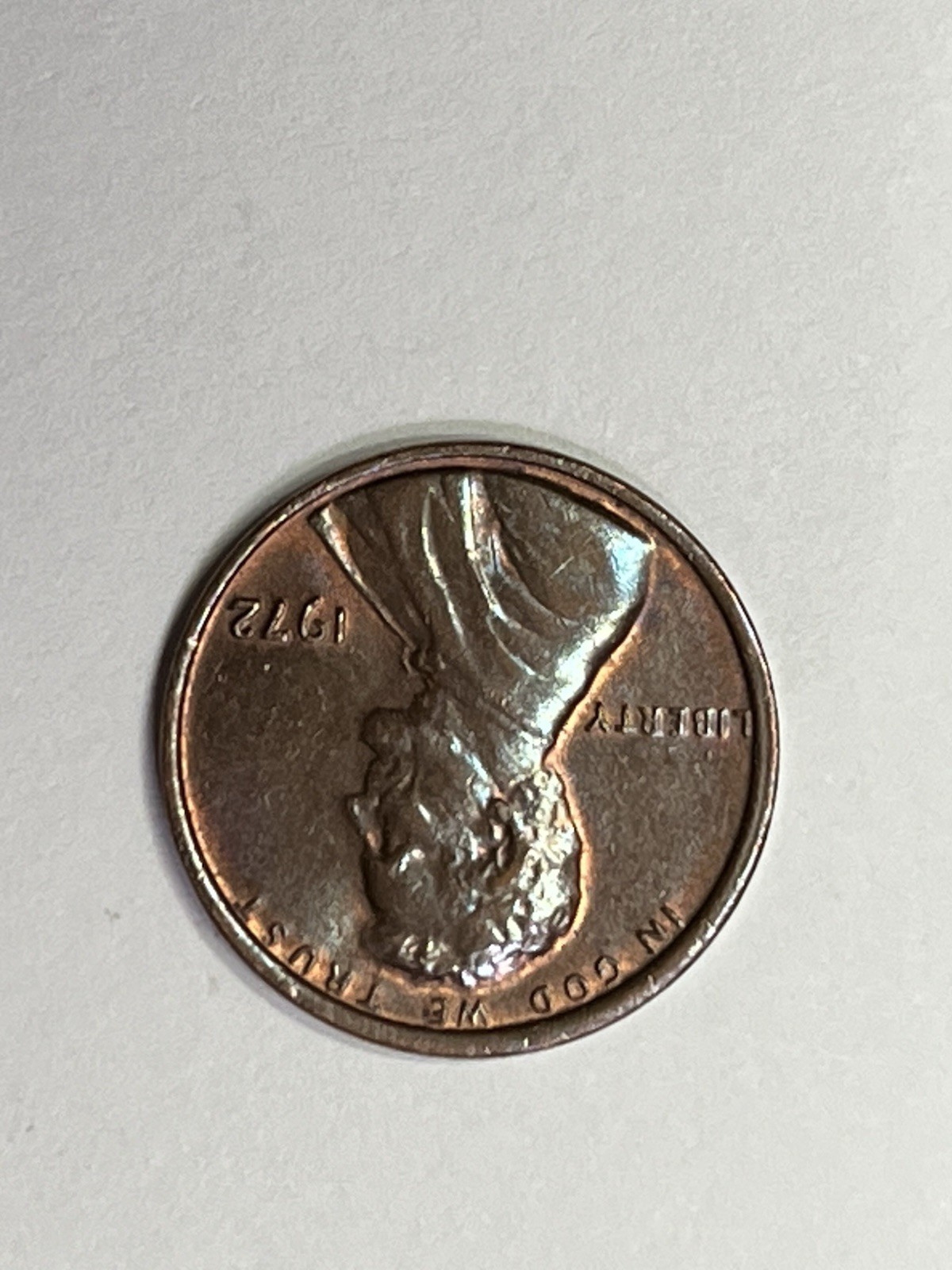 1972 Lincoln Penny No Mint Mark Major Errors DDO Date Missallighed!