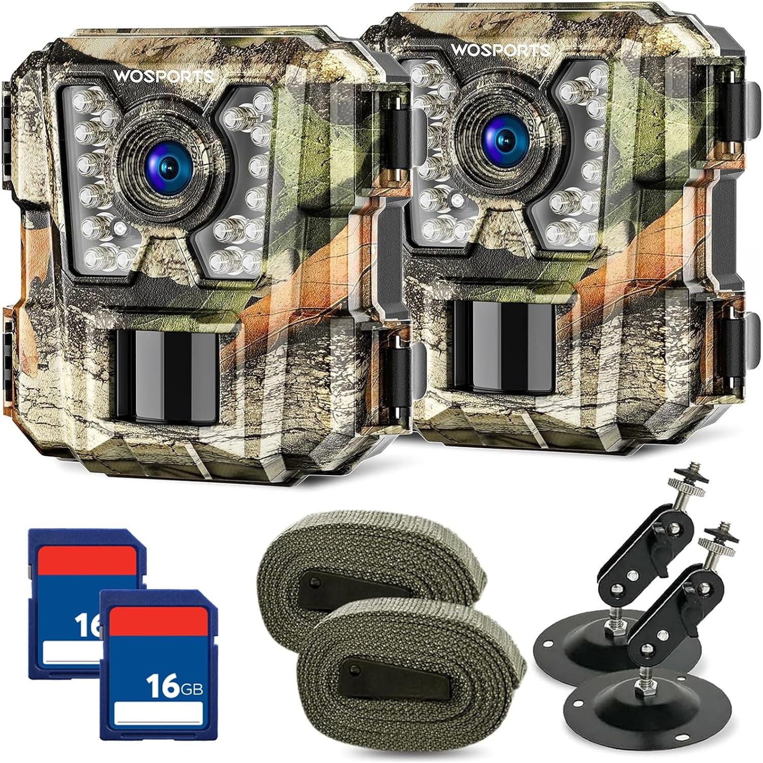 Mini Trail Camera 2 Pack 24MP 1080P Hd,Game Camera Motion Activated
