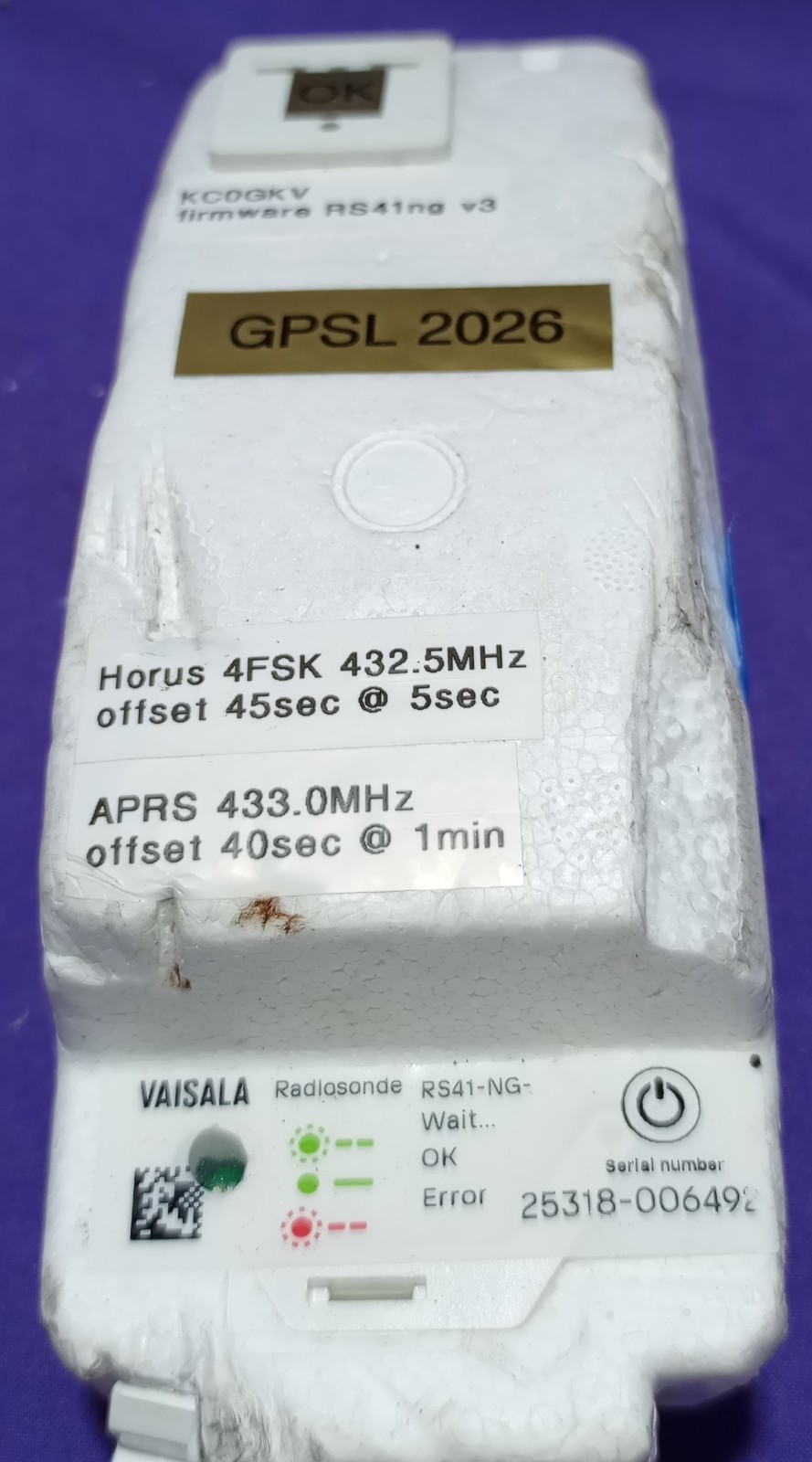 Vaisala RS41-NG Radiosonde