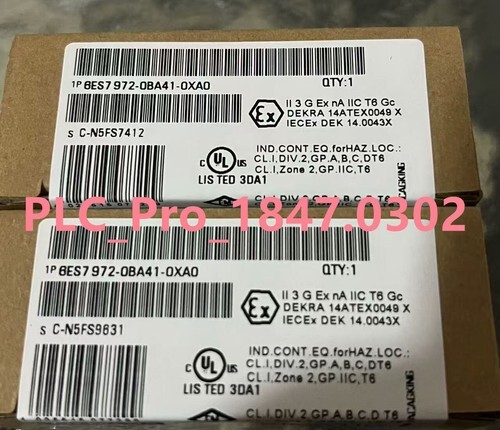 6ES7972-0BA41-0XA0 1PCS Brand New Siemens  6ES7 972-0BA41-0XA0  Fast delivery