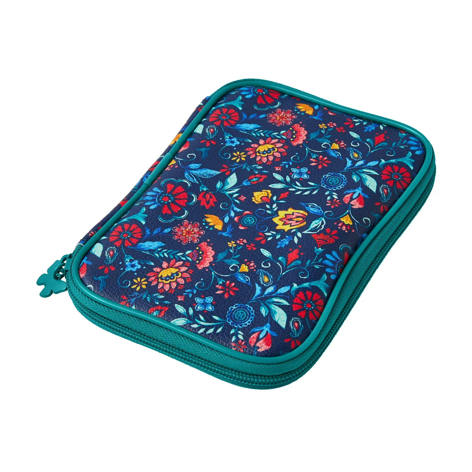 Pioneer Woman Mazie Crochet Hook 25Pc Set Carrying Case Blue Red Floral New