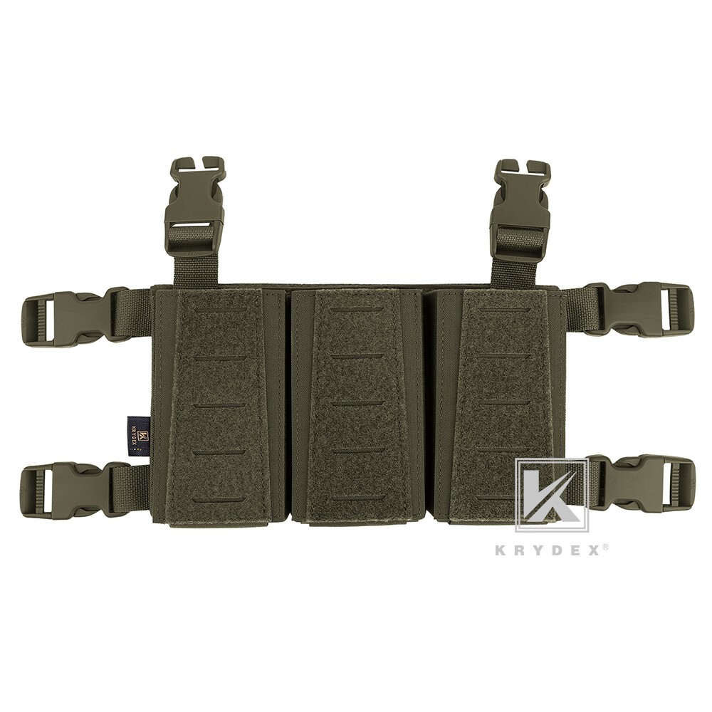 KRYDEX Tactical Placard Triple .223 5.56 Magazine Mag Pouch Green Kydex Insert