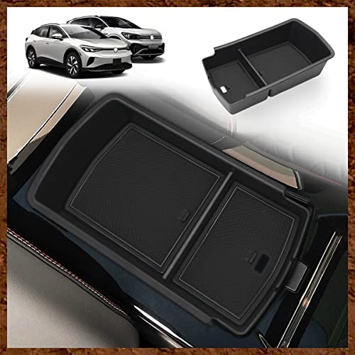 for 2023 2024 2025 2026 VW ID.4 ID6 Storage Box Organizer Center Console Tray