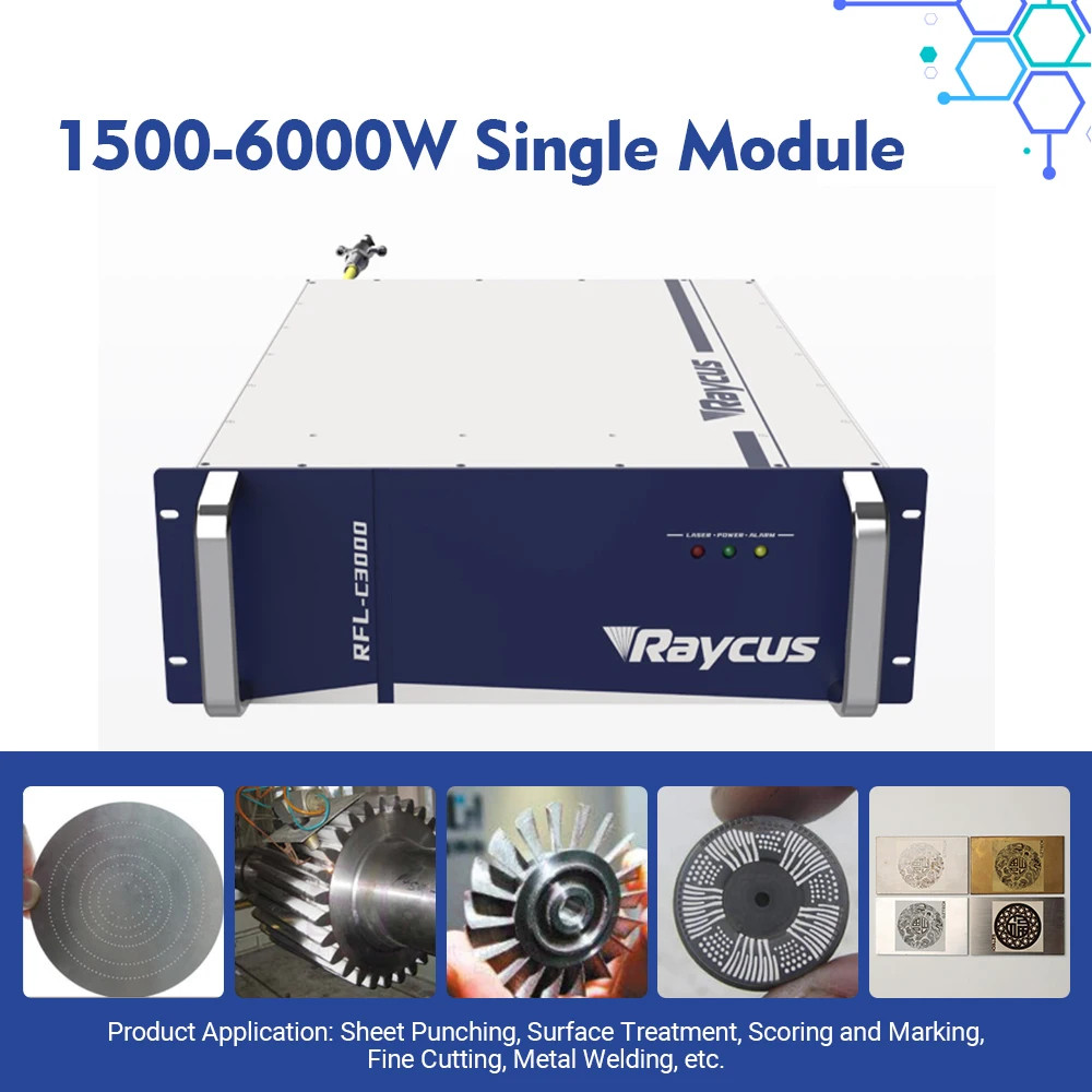 Raycus CW Fiber Laser Source 1000W-3000W Continuous For Laser Cut/Weld Machine