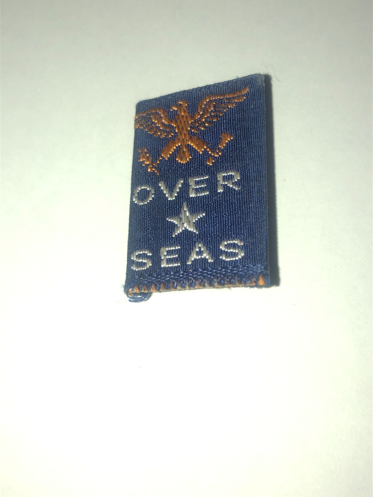 Vintage WWII USA Homefront In Service Over Seas Military Service Pinback