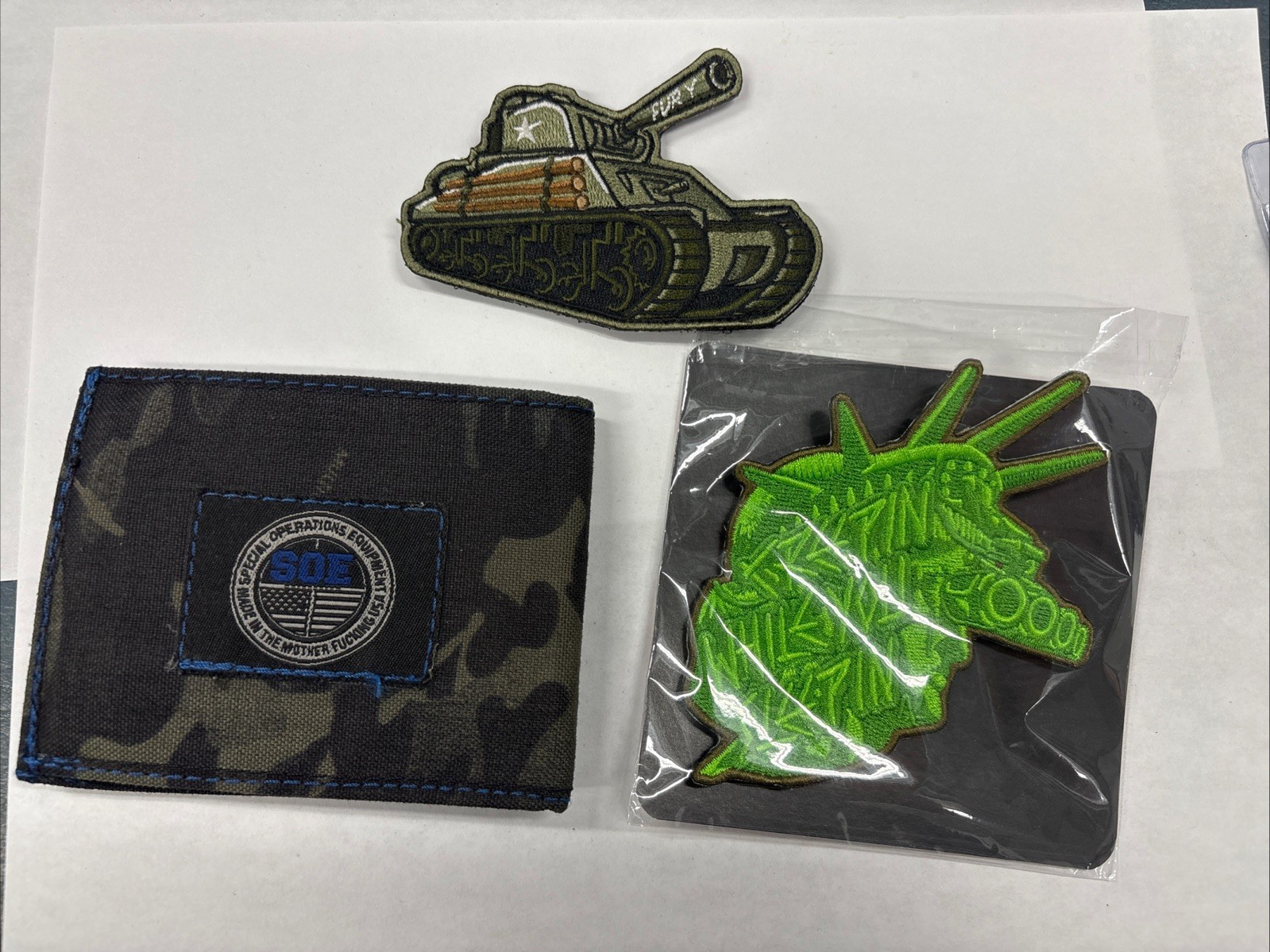 Special Operations Equipment SOE Wallet And Patches