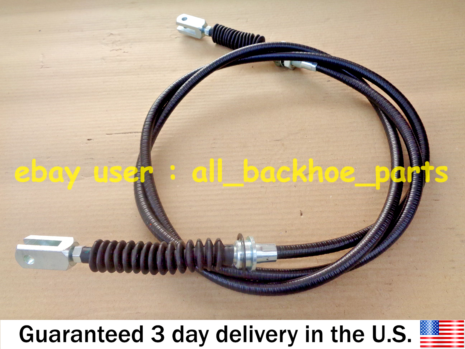 JCB BACKHOE TELEHANDLER - HAND BRAKE CABLE (PART NO. 910/60074)