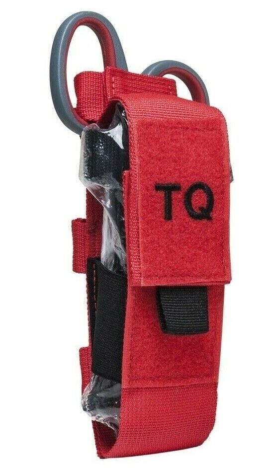 VISM Tourniquet & Tactical Shear MOLLE Pouch Medic First Aid Tactical Trauma RED