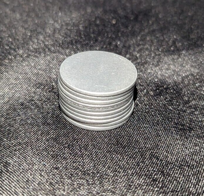 1" Aluminum ROUND/Circle Stamping Blanks (.063"/ 1/16" Thick) Qty:50/100