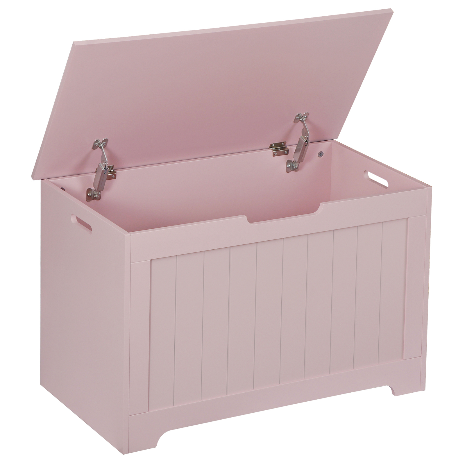 Wooden Toy Storage Chest Toy Organizer Entryway Storage Bench W/ Safty Hinge