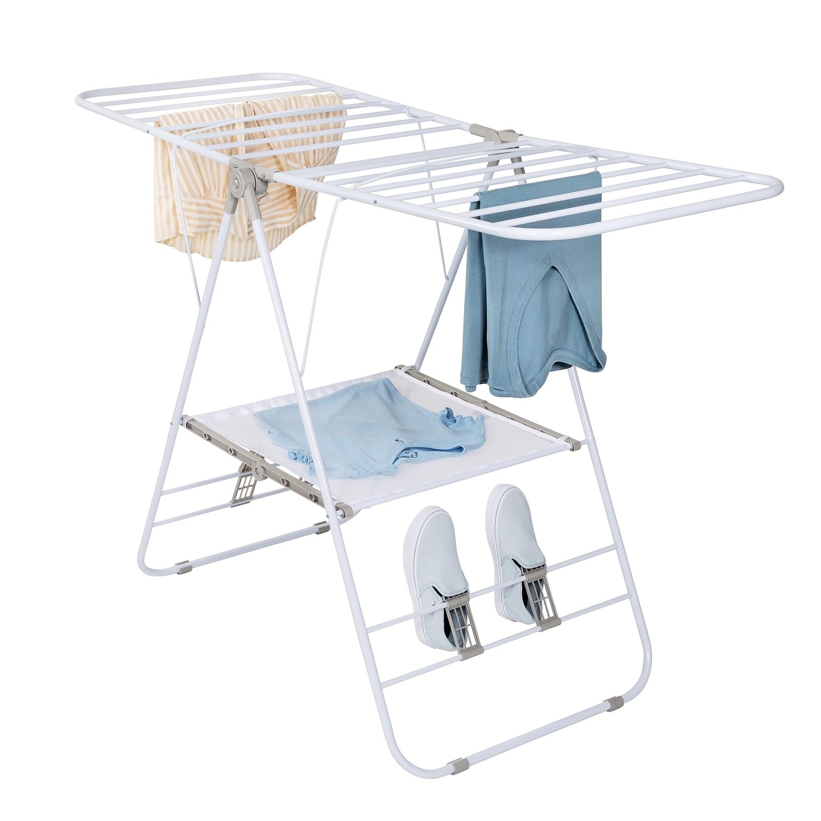 Honey-Can-Do Heavy-Duty Foldable Laundry Drying 57" x 23.5" x 37.4", White