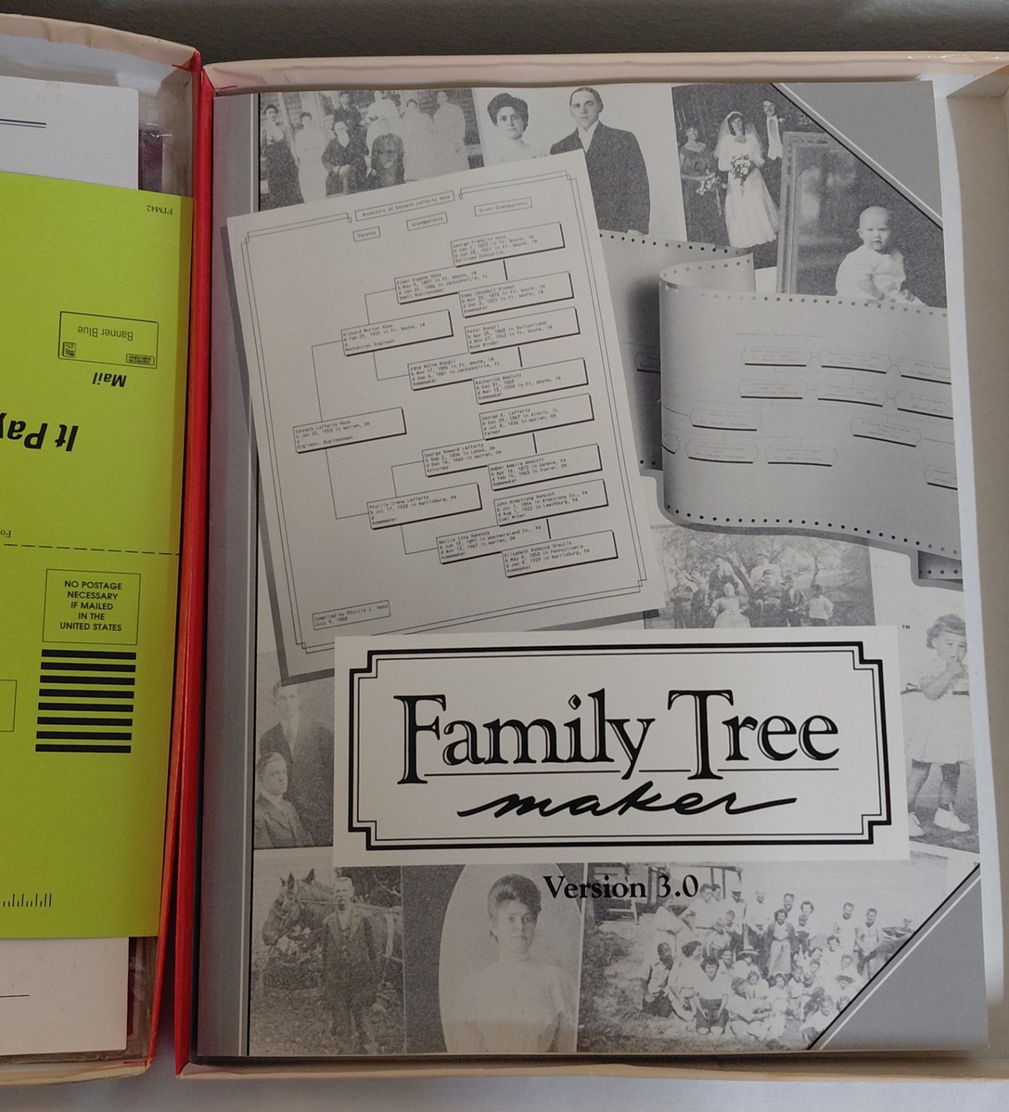 Family Tree Maker Version 4.0 Genealogy Software Vintage PC Program Complete Box