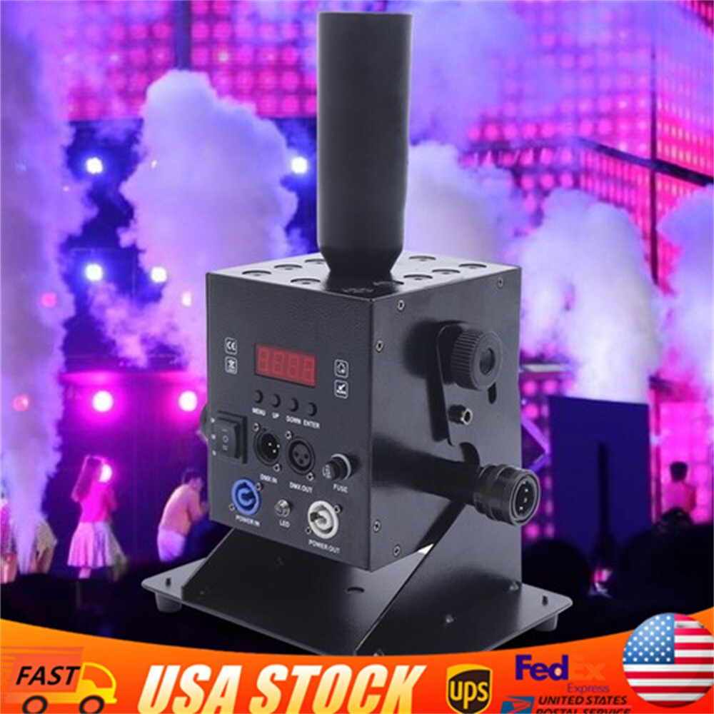 LED CO2 Jet Smoke Machine w/5m Hose CO2 Cannon DMX Blaster DJ Disco Stage Effect
