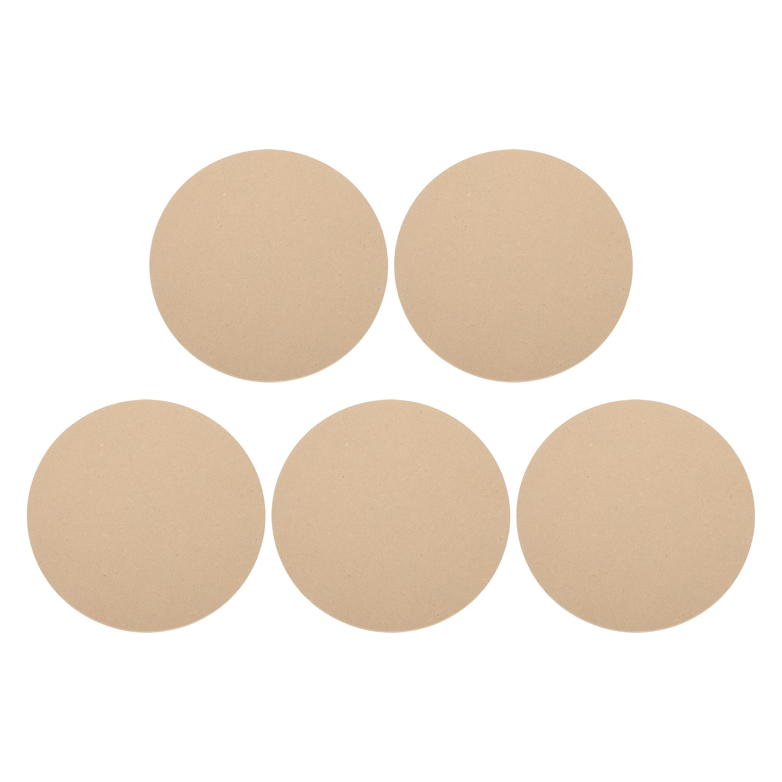 5 Pack 11.8" 300mm Diameter Ceramic Drying Slab, 6mm 15/64" Thick, Brown