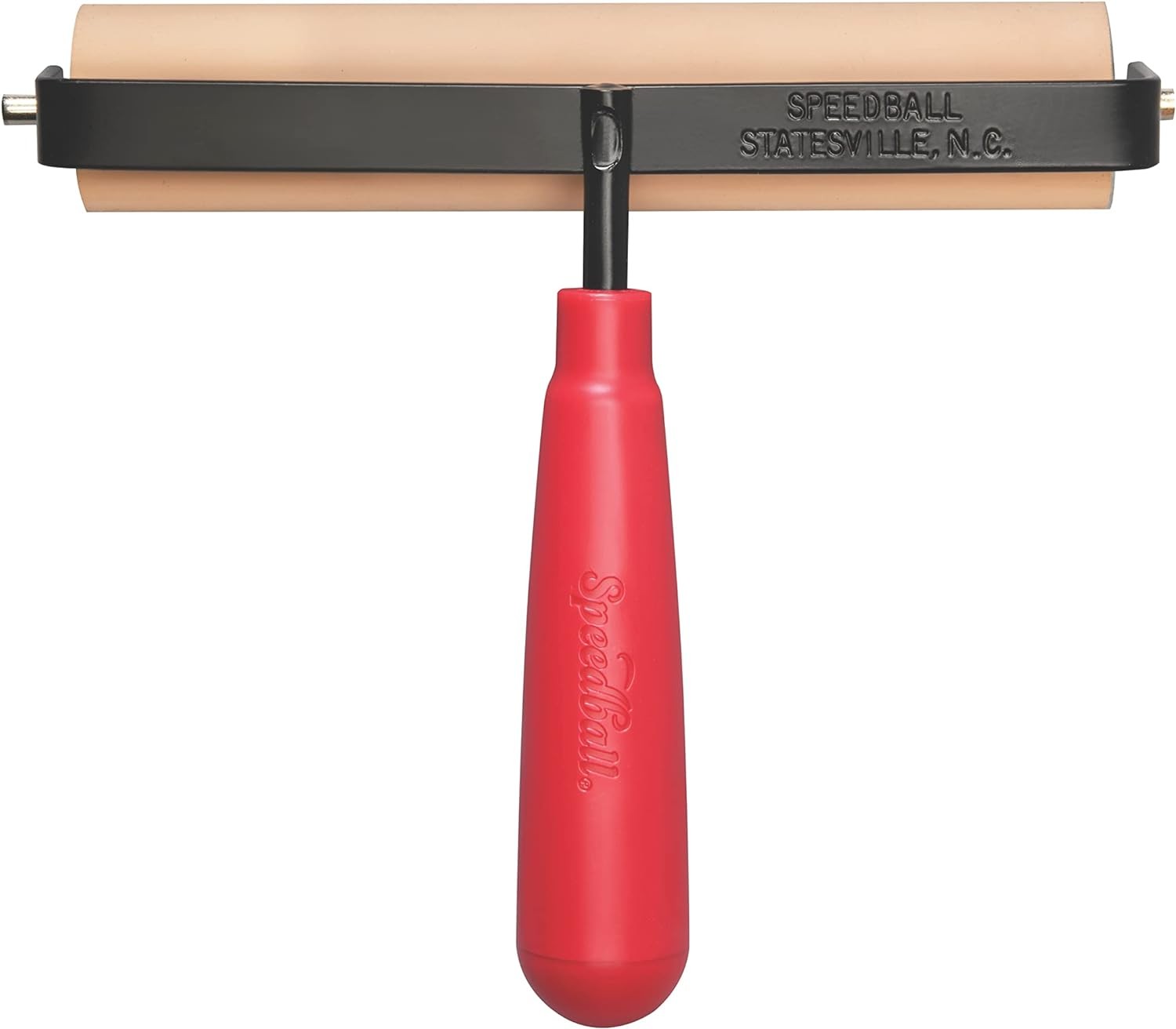 Deluxe Soft Rubber Brayer - 40/42 Durometer Roller with Heavy Duty Steel Frame