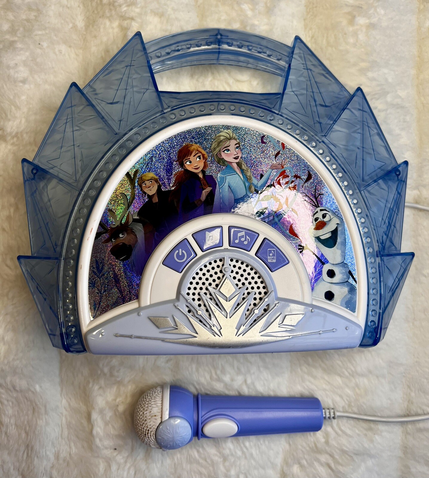 Disney© Frozen 2 Sing Along Mic Boombox Karaoke Toy Model FR-115.EMv1 TESTED