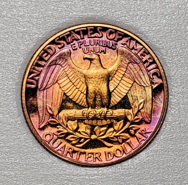 TONED 1986 S WASHINGTON QUARTER PROOF UNC #C2797